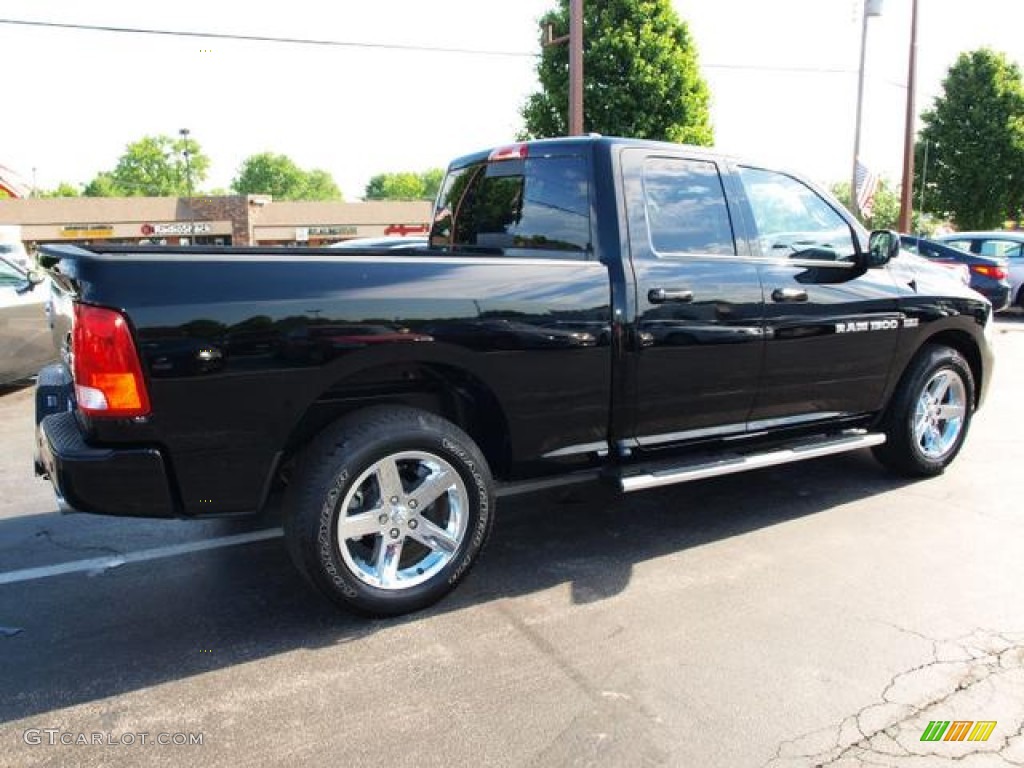 2012 Ram 1500 Sport Quad Cab 4x4 - Black / Dark Slate Gray photo #3