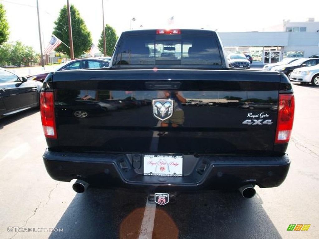 2012 Ram 1500 Sport Quad Cab 4x4 - Black / Dark Slate Gray photo #5