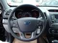 2014 Kia Sorento Gray Interior Steering Wheel Photo