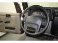 Khaki 2003 Jeep Wrangler Sahara 4x4 Steering Wheel