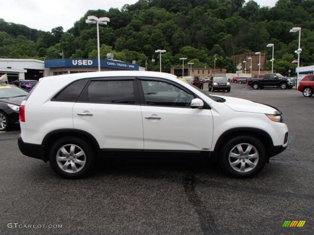 2012 Sorento LX AWD - Snow White Pearl / Black photo #1