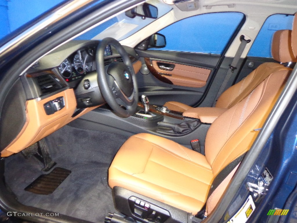 2012 3 Series 335i Sedan - Imperial Blue Metallic / Saddle Brown photo #18