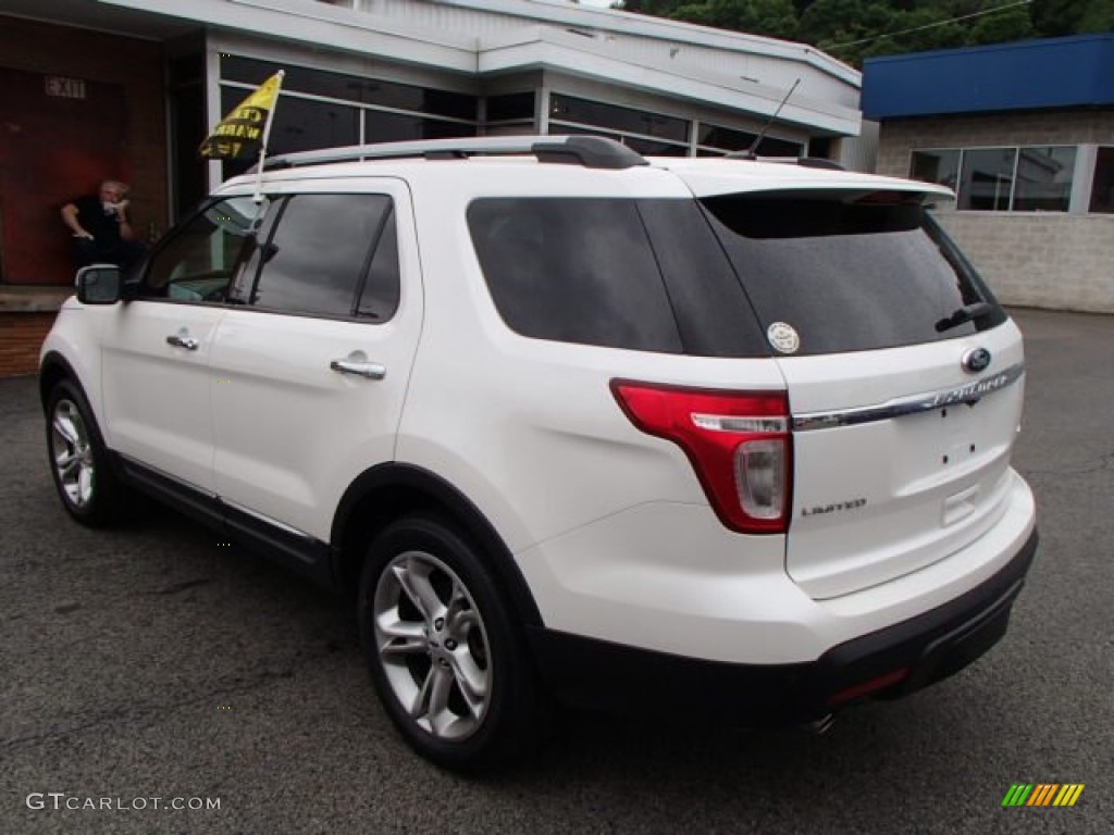 2012 Explorer Limited 4WD - White Platinum Tri-Coat / Charcoal Black photo #6