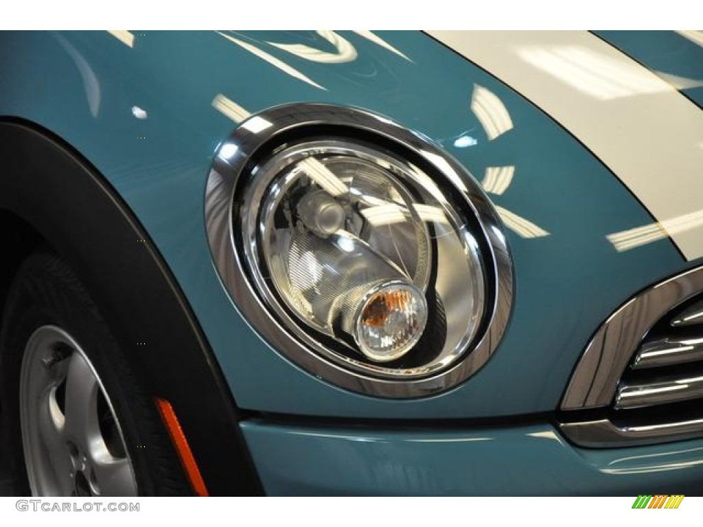 2010 Cooper Hardtop - Oxygen Blue / Grey/Carbon Black photo #5