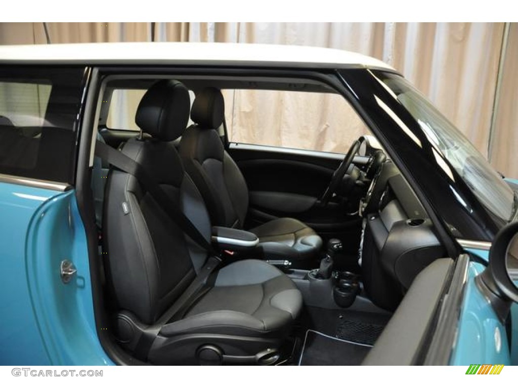 2010 Cooper Hardtop - Oxygen Blue / Grey/Carbon Black photo #7