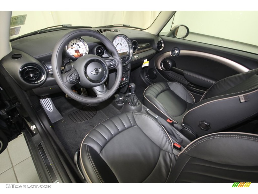 Bond Street Carbon Black/Champagne Lounge Leather Interior 2013 Mini Cooper S Clubman Bond Street Package Photo #82258000