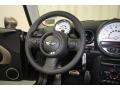 2013 Mini Cooper Bond Street Carbon Black/Champagne Lounge Leather Interior Steering Wheel Photo