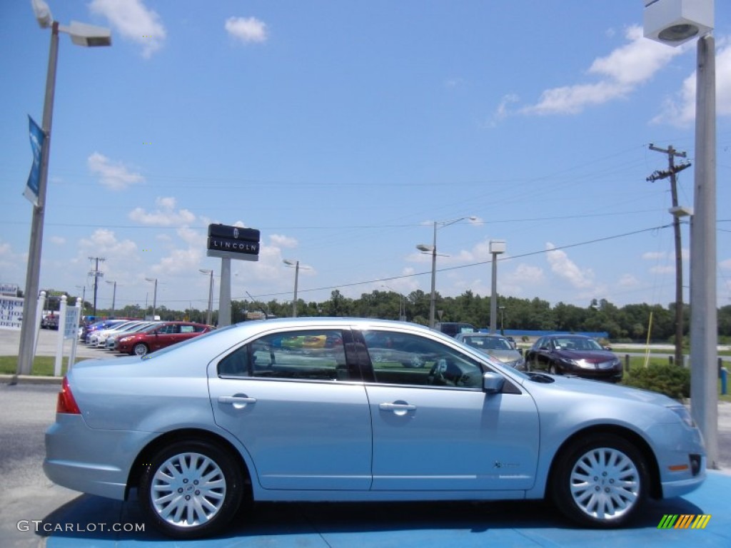 2010 Fusion Hybrid - Light Ice Blue Metallic / Medium Light Stone photo #6