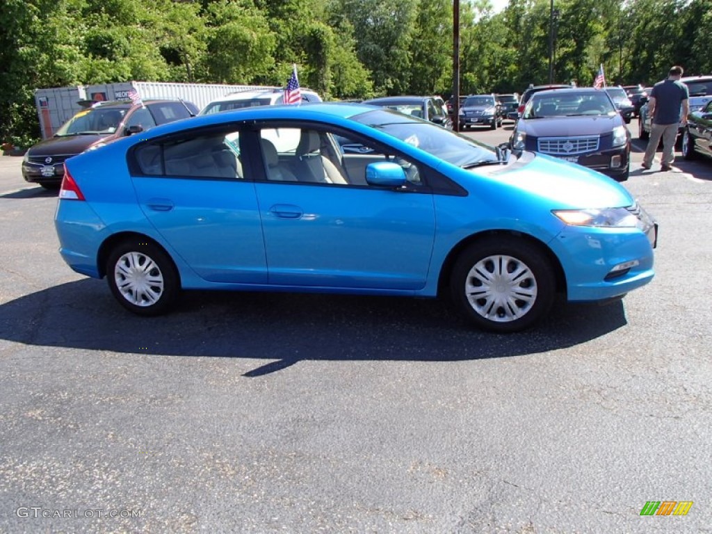 2010 Insight Hybrid LX - Atomic Blue Metallic / Gray photo #7