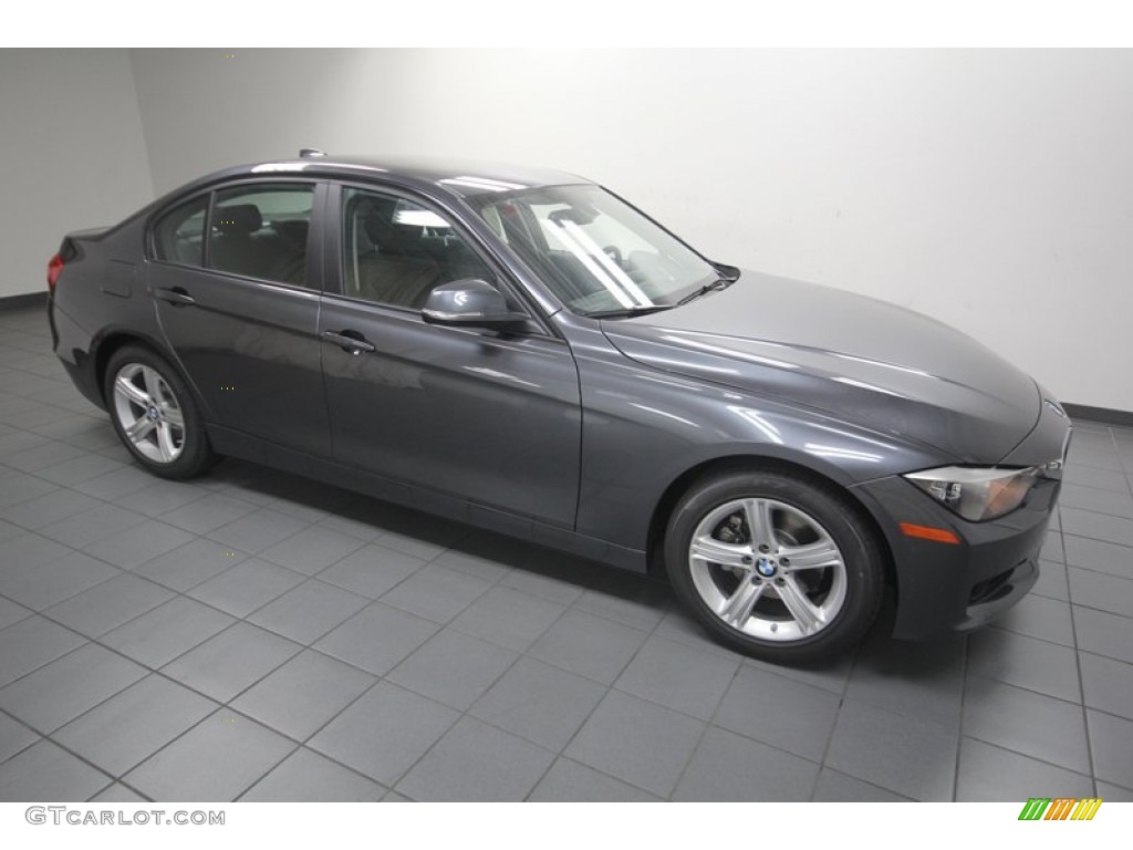 2013 3 Series 320i Sedan - Mineral Grey Metallic / Black photo #6