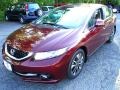 2013 Crimson Red Pearl Honda Civic EX-L Sedan  photo #1