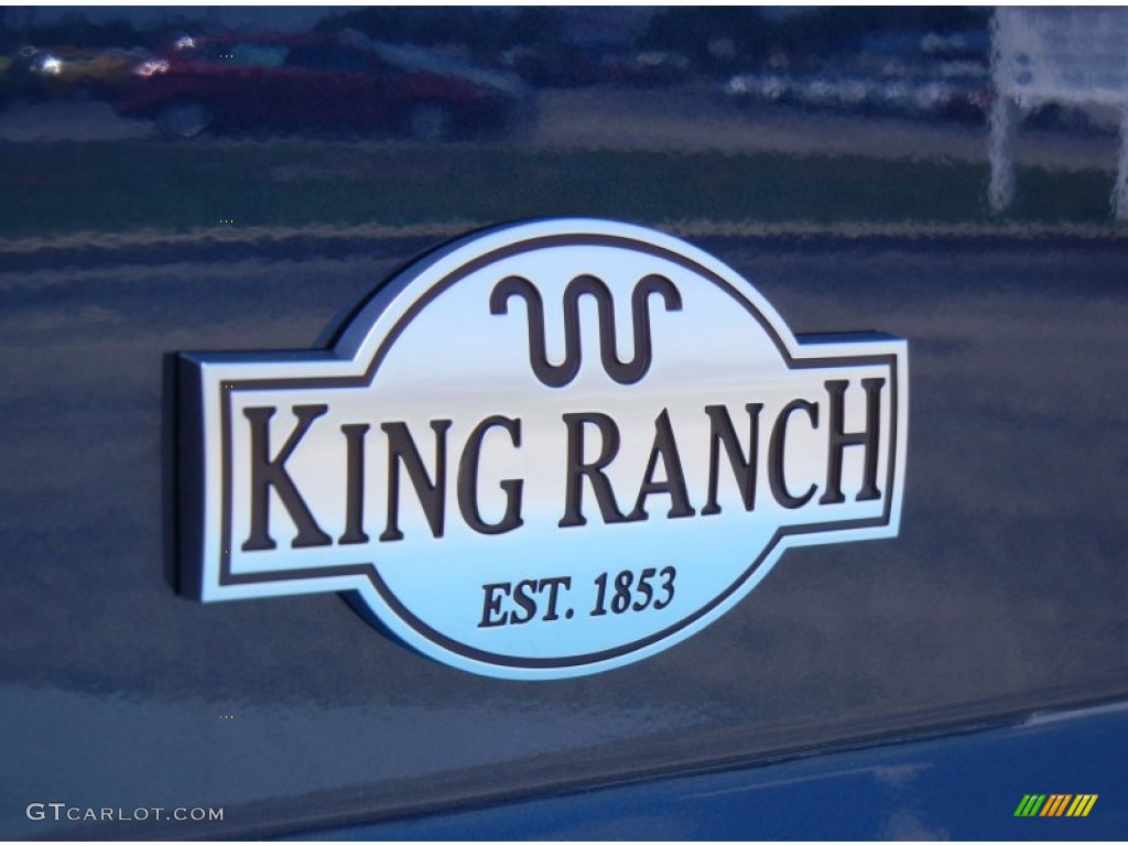 2013 F350 Super Duty King Ranch Crew Cab 4x4 - Blue Jeans Metallic / King Ranch Chaparral Leather/Adobe Trim photo #6