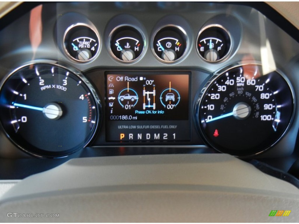 2013 F350 Super Duty King Ranch Crew Cab 4x4 - Blue Jeans Metallic / King Ranch Chaparral Leather/Adobe Trim photo #10