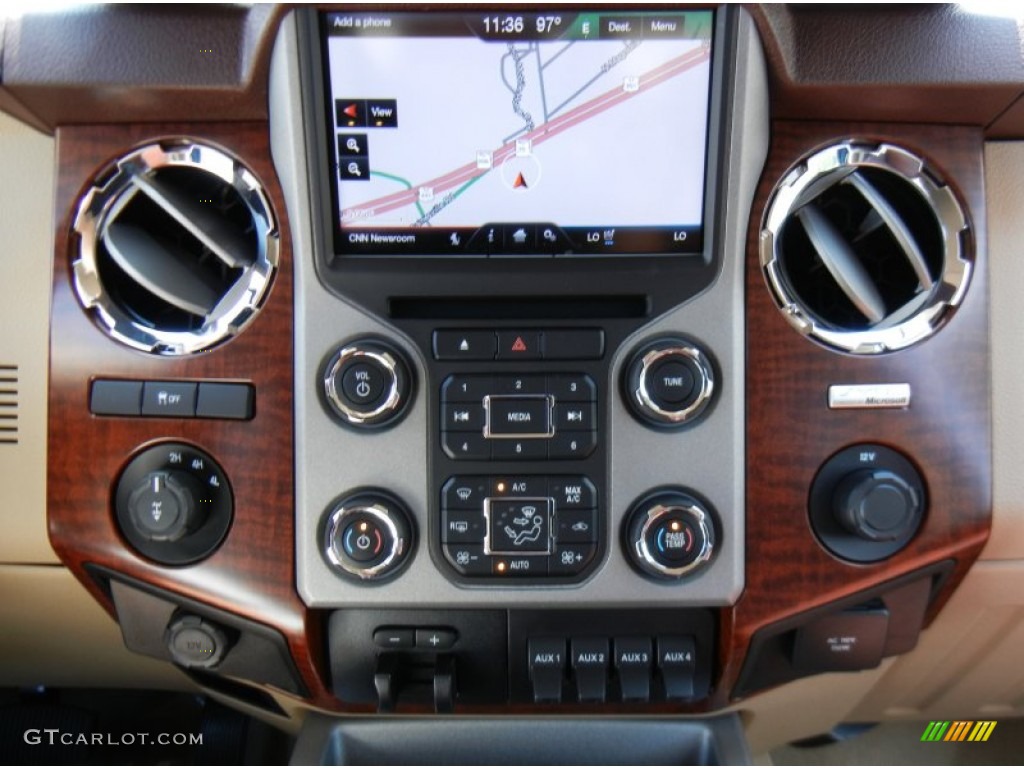 2013 F350 Super Duty King Ranch Crew Cab 4x4 - Blue Jeans Metallic / King Ranch Chaparral Leather/Adobe Trim photo #11