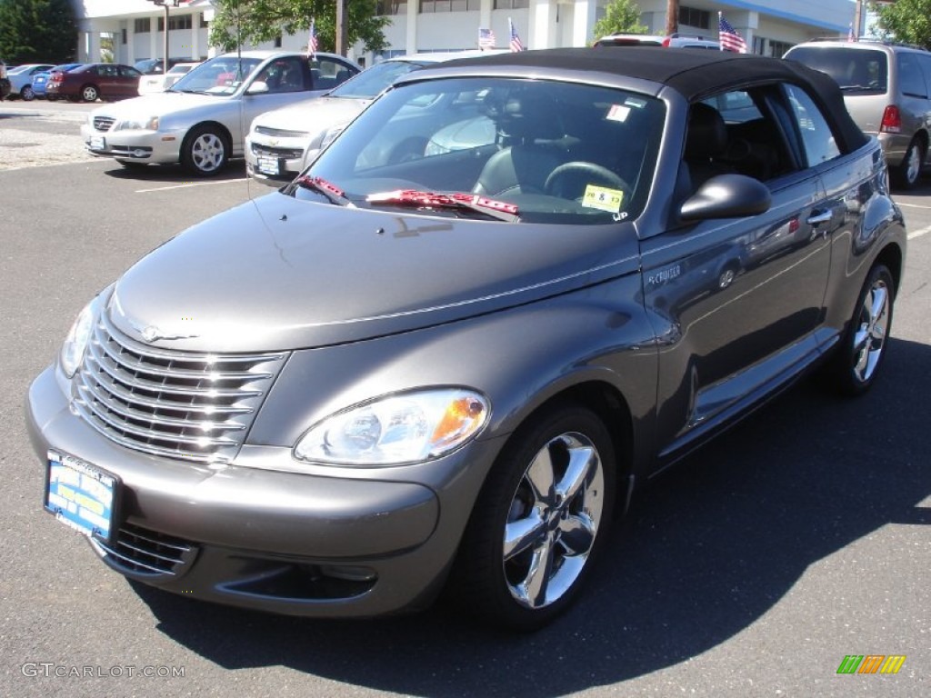 2005 PT Cruiser GT Convertible - Graphite Gray Metallic / Dark Slate Gray photo #1