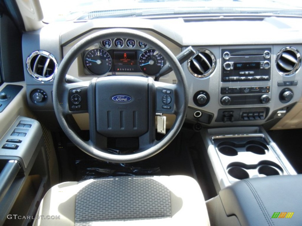 2013 Ford F250 Super Duty XLT Crew Cab Adobe Dashboard Photo #82261060