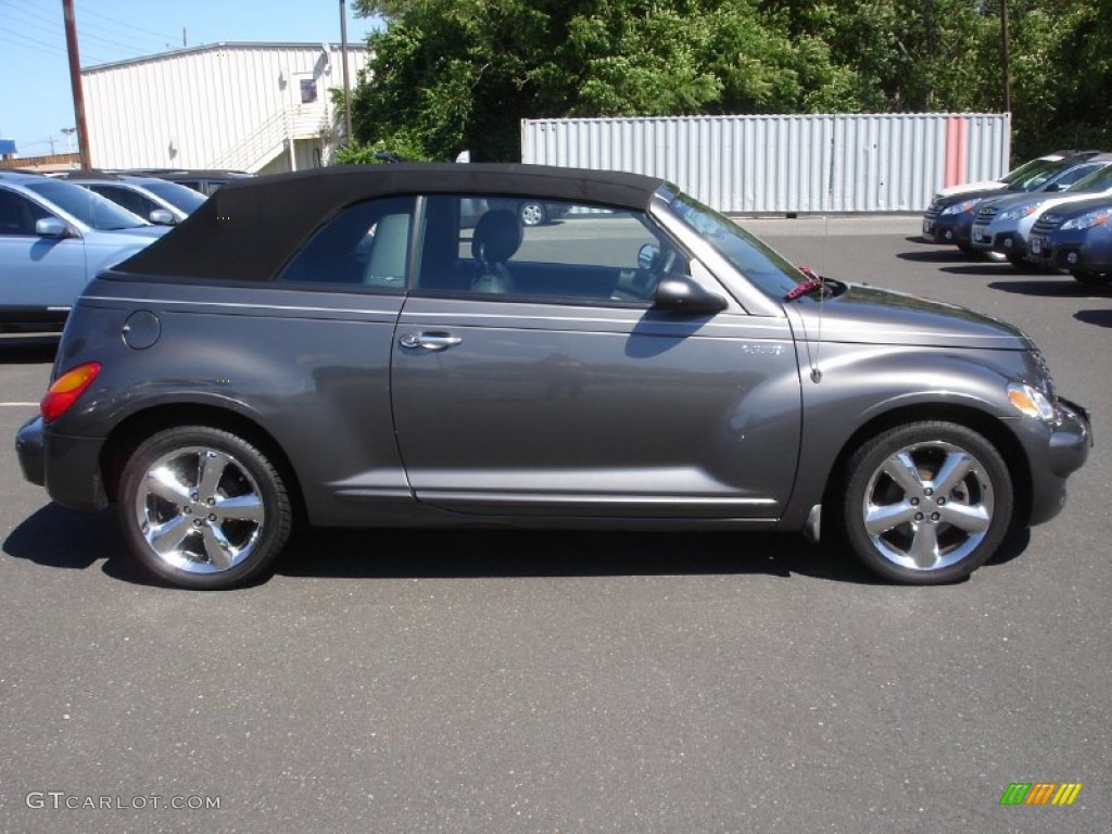 Graphite Gray Metallic 2005 Chrysler PT Cruiser GT Convertible Exterior Photo #82261132
