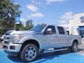 2013 Ingot Silver Metallic Ford F250 Super Duty Platinum Crew Cab 4x4  photo #1