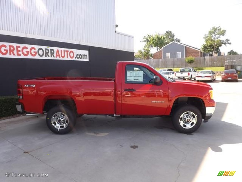 2013 Sierra 2500HD Regular Cab 4x4 - Fire Red / Dark Titanium photo #5