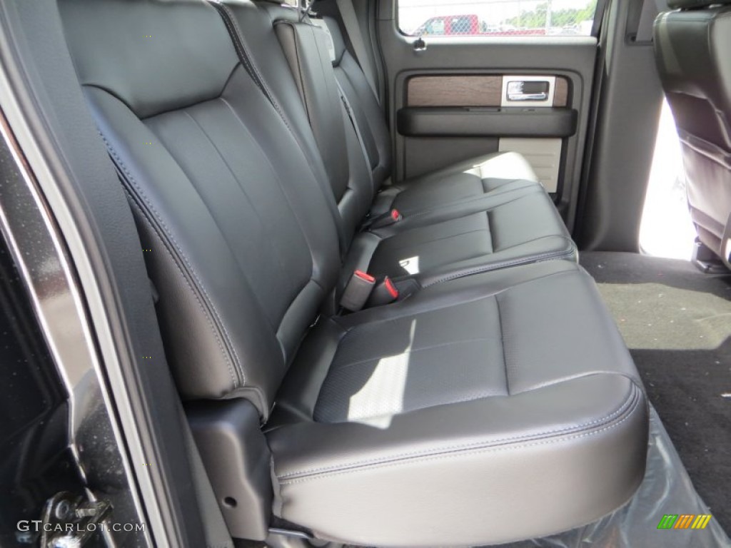 2013 Ford F150 Lariat SuperCrew Rear Seat Photo #82263096