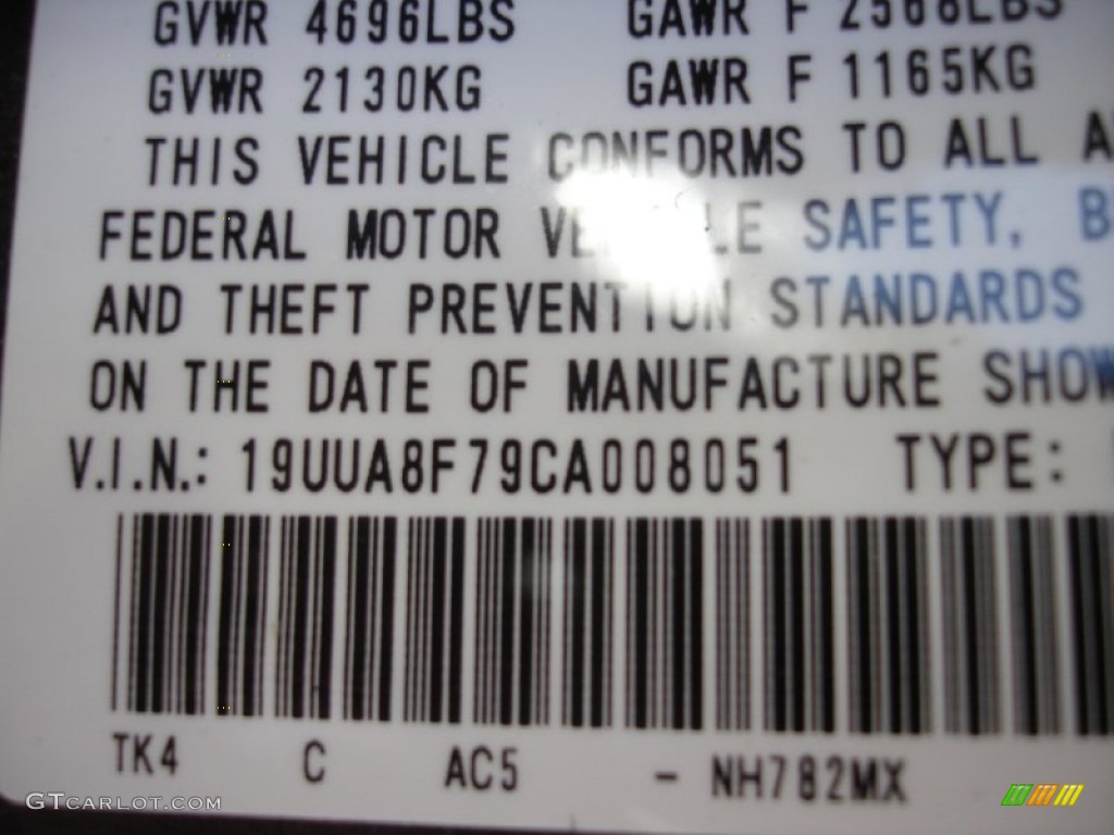 2012 TL 3.5 Advance - Graphite Luster Metallic / Taupe photo #15