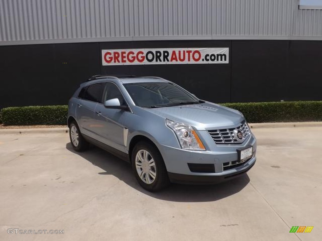 2013 SRX Luxury FWD - Glacier Blue Metallic / Shale/Brownstone photo #1