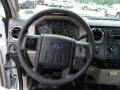 Medium Stone 2008 Ford F350 Super Duty XL Regular Cab 4x4 Plow Truck Steering Wheel