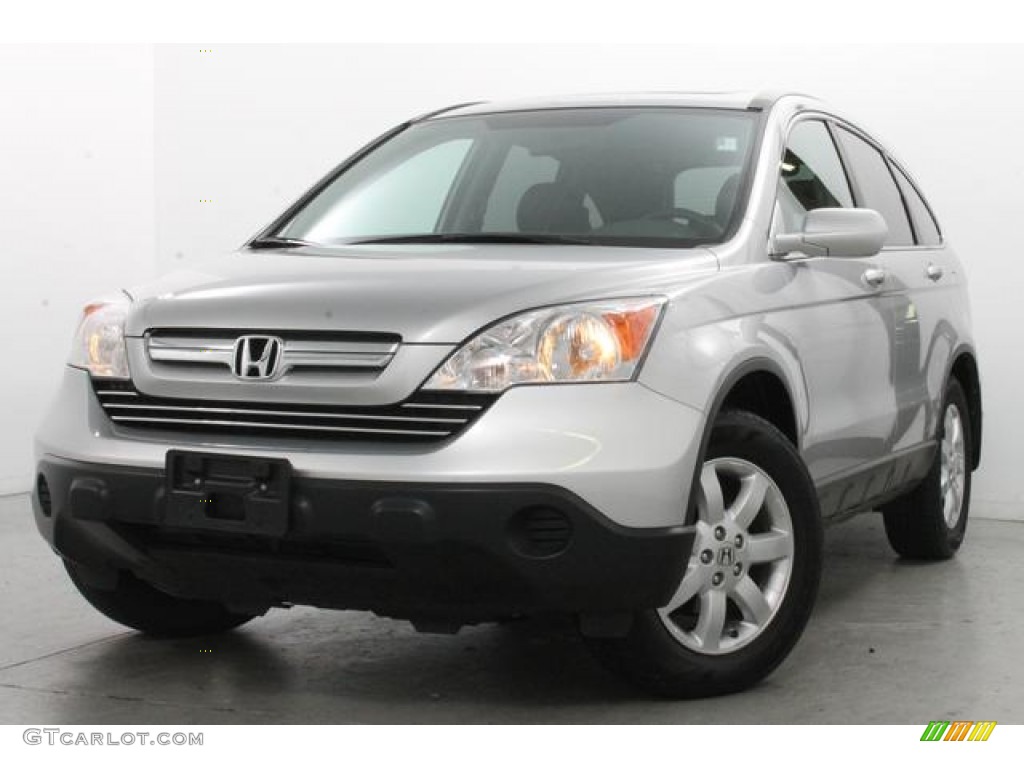 2009 CR-V EX-L 4WD - Alabaster Silver Metallic / Gray photo #2