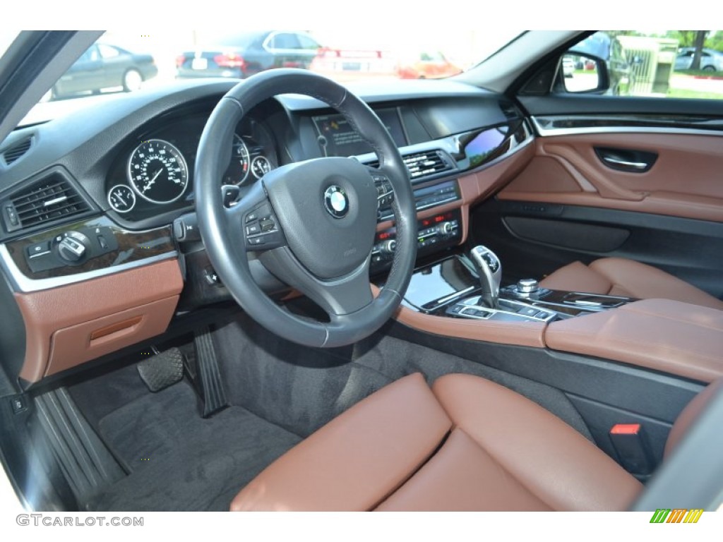 Cinnamon Brown Interior 2011 BMW 5 Series 535i Sedan Photo #82268022