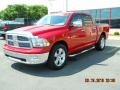 2010 Flame Red Dodge Ram 1500 Big Horn Crew Cab  photo #3