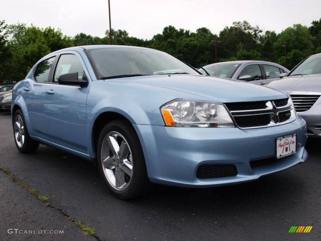 2013 Avenger SE V6 - Crystal Blue Pearl / Black photo #2