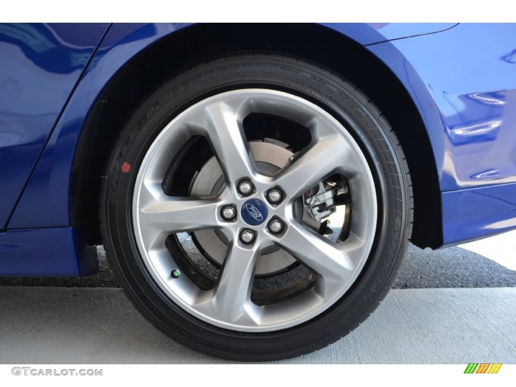 2013 Fusion SE 2.0 EcoBoost - Deep Impact Blue Metallic / Charcoal Black photo #9