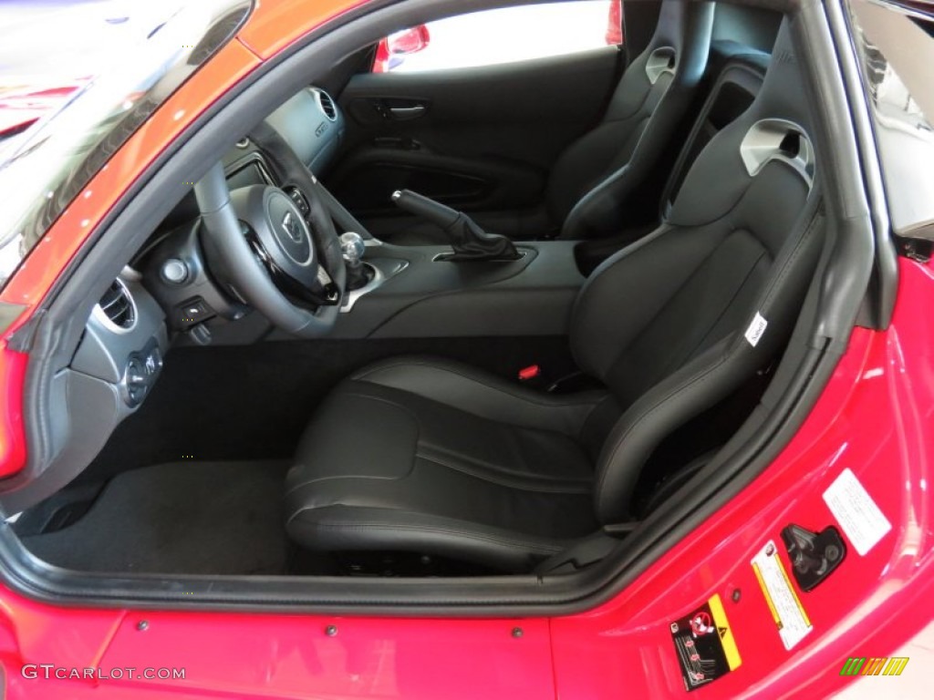 Black Interior 2013 Dodge SRT Viper Coupe Photo #82275024
