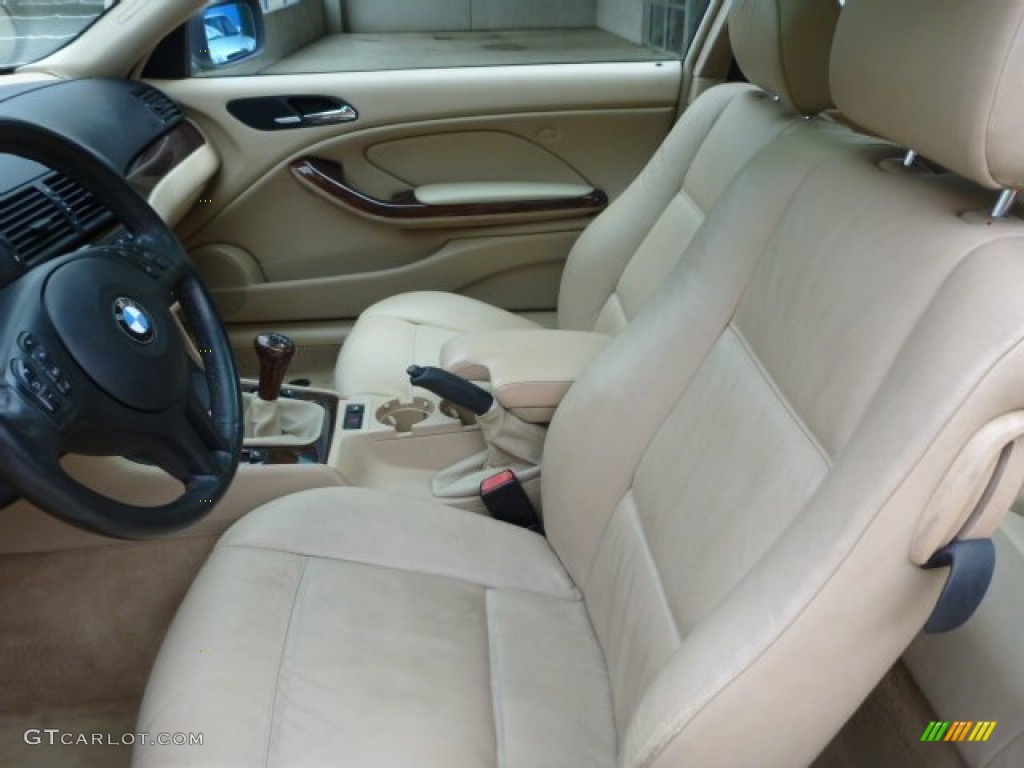Sand Interior 2001 BMW 3 Series 325i Coupe Photo #82275215