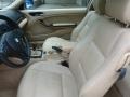 2001 BMW 3 Series Sand Interior Front Seat Photo