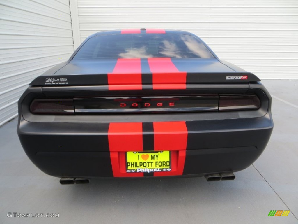 2009 Challenger SRT8 - Brilliant Black Crystal Pearl Coat / Dark Slate Gray photo #5