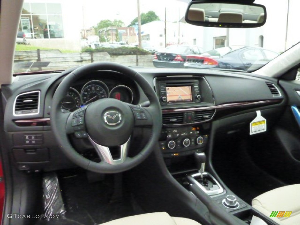 2014 Mazda MAZDA6 Grand Touring Sand Dashboard Photo #82276793