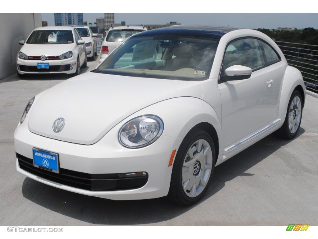 2013 Beetle 2.5L - Candy White / Beige photo #3