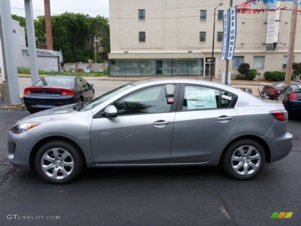 Liquid Silver Metallic 2013 Mazda MAZDA3 i Sport 4 Door Exterior Photo #82278462