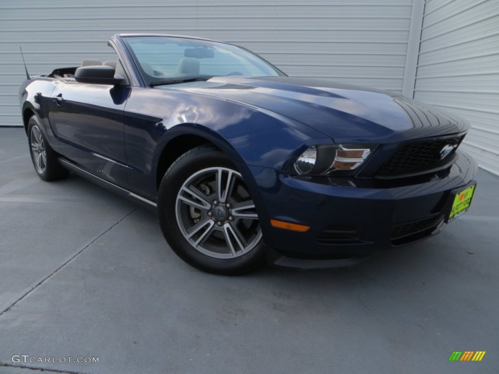 2011 Mustang V6 Convertible - Kona Blue Metallic / Stone photo #1