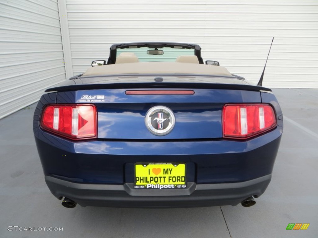 2011 Mustang V6 Convertible - Kona Blue Metallic / Stone photo #5