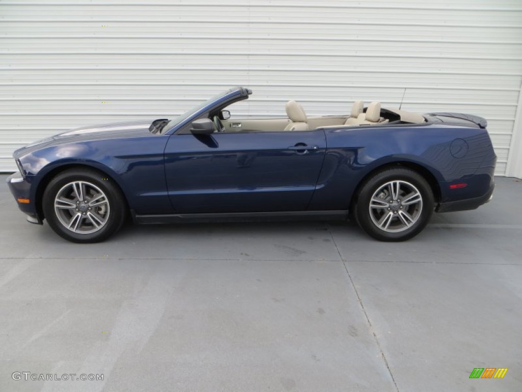 2011 Mustang V6 Convertible - Kona Blue Metallic / Stone photo #6