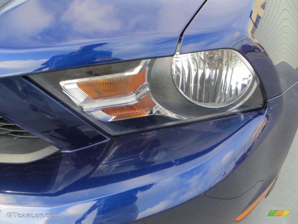 2011 Mustang V6 Convertible - Kona Blue Metallic / Stone photo #9