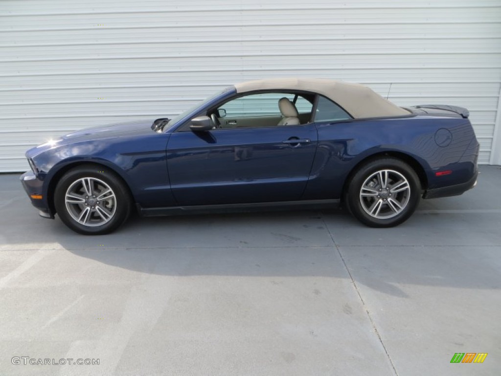 2011 Mustang V6 Convertible - Kona Blue Metallic / Stone photo #17