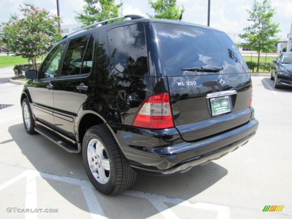 2005 ML 350 4Matic - Black / Charcoal photo #8
