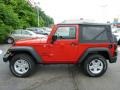 2013 Flame Red Jeep Wrangler Sport 4x4  photo #2