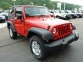 2013 Flame Red Jeep Wrangler Sport 4x4  photo #9