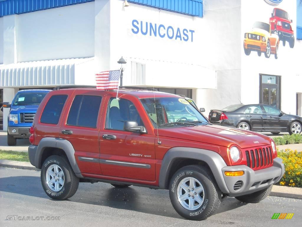 2002 Liberty Sport - Salsa Red Pearlcoat / Dark Slate Gray photo #1