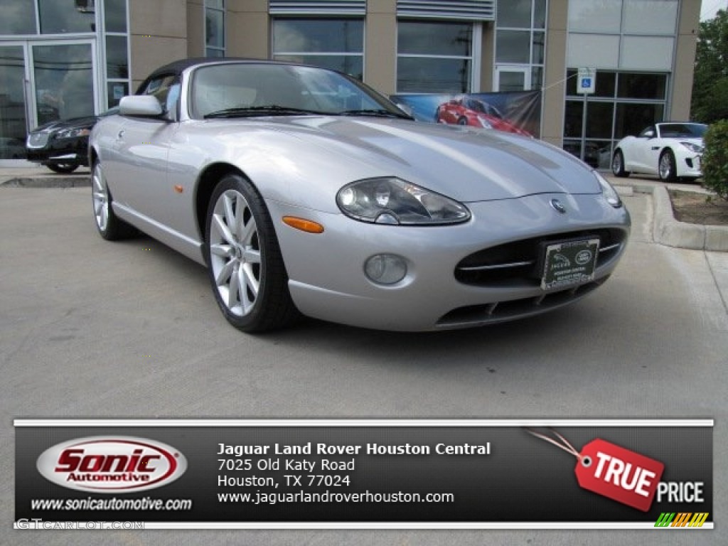 Platinum Silver Metallic Jaguar XK