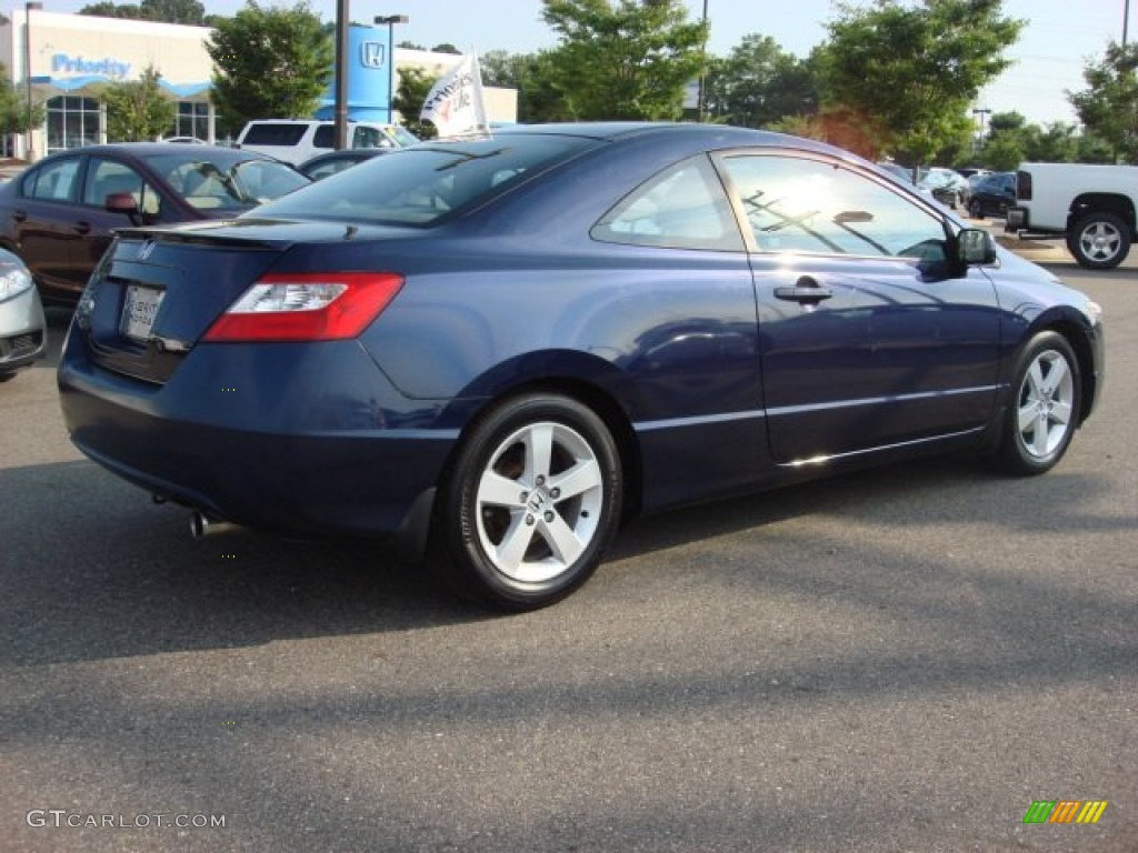 2007 Civic EX Coupe - Royal Blue Pearl / Gray photo #5